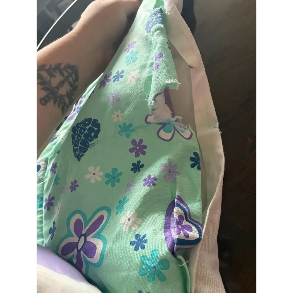 Vintage 2000s Scooby-Doo Twin Reversible Comforter Blanket Floral Y2K